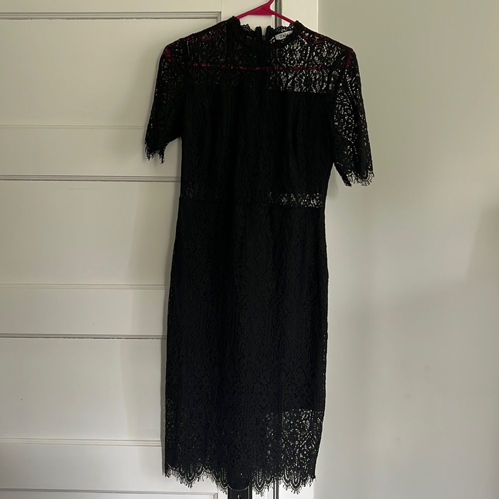Black lace dress
